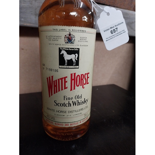 697 - Bottle of White Horse Scotch Whiskey.