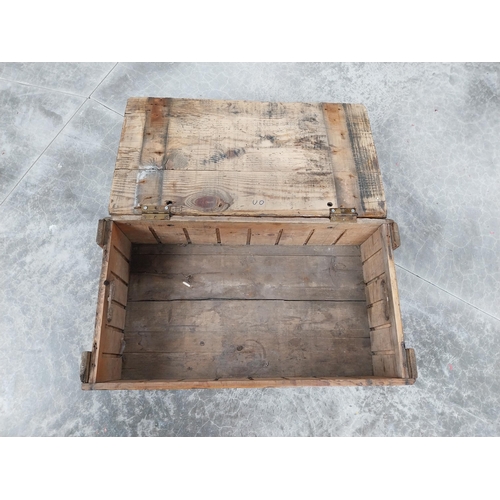 714 - Gordon's London Gin wooden advertising crate. {20 cm H x 69 cm W x 38 cm D}.