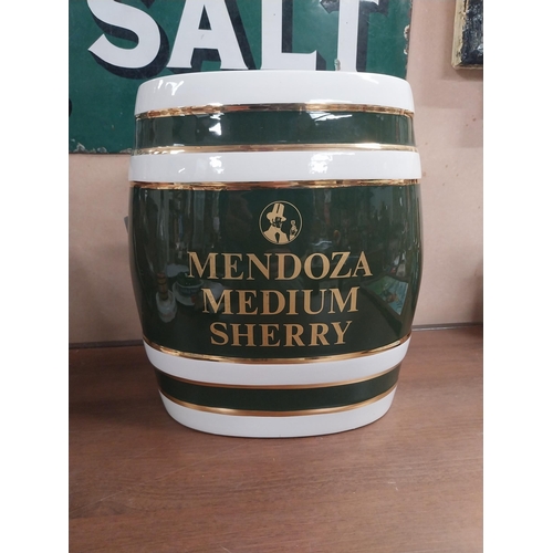 793 - Mendoza Medium Sherry ceramic dispenser. {30 cm H x 26 cm W x 17 cm D}.