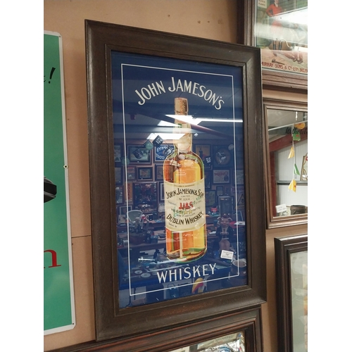 797 - Framed John Jameson Irish Whiskey advertising print. {50 cm H x 50 cm W}.