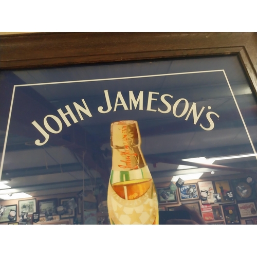 797 - Framed John Jameson Irish Whiskey advertising print. {50 cm H x 50 cm W}.