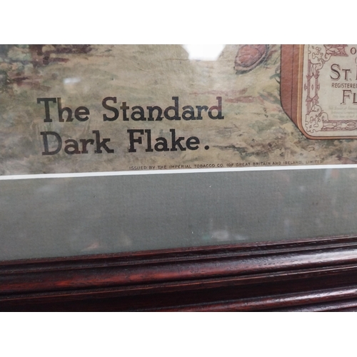 806 - St Bruno Tobacco Flake framed advertising showcard. {55 cm H x 46 cm W}