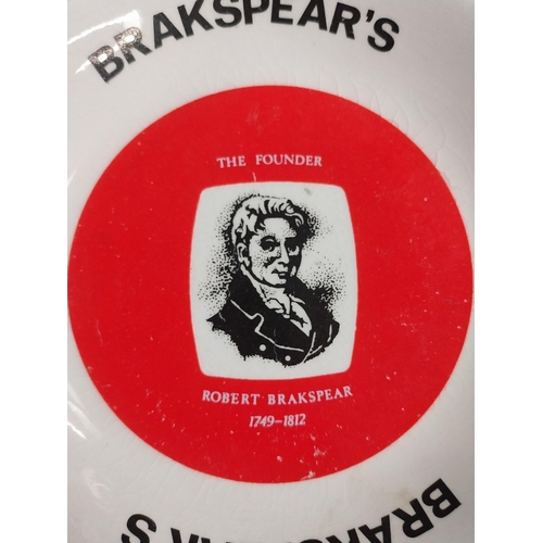 820 - Mac's Good Country Beer Wade advertising ashtray {3 cm H x 13 cm Dia.} and Brakspear's Henley Ales a... 