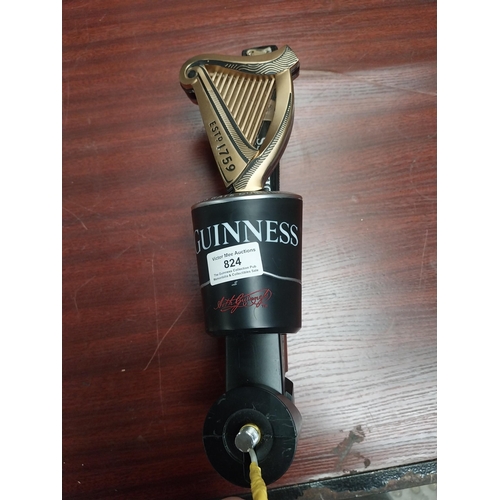 824 - Guinness Bar Pull {35 cm H x 13 cm Dia.}.