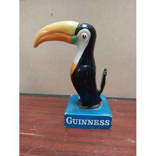 827 - Very rare Ruberoid Guinness Toucan figure by Shannon. {20 cm H x 29 cm W x 29 cm D}.