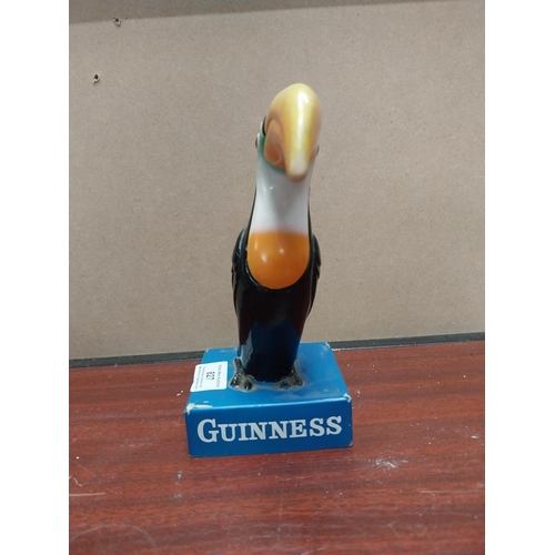 827 - Very rare Ruberoid Guinness Toucan figure by Shannon. {20 cm H x 29 cm W x 29 cm D}.