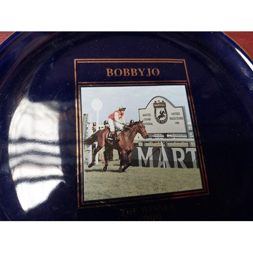 843 - Martell Cognac Grand National 1999 winner advertising change tray. {21 cm Dia.}.