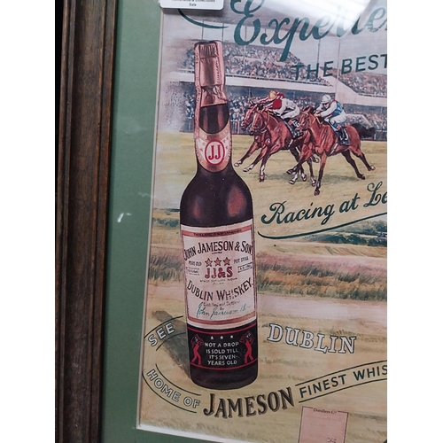 88 - Experience the Best Of Ireland Home of Jameson Finest Whiskey Golf at Portmarnock framed advertising... 