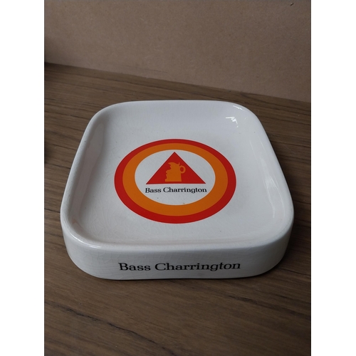 882 - Worthington Bass Ale {4 cm H x 17 cm W} and Charrington Bass Ale Wade {4 cm H x 19 cm W} ashtrays.