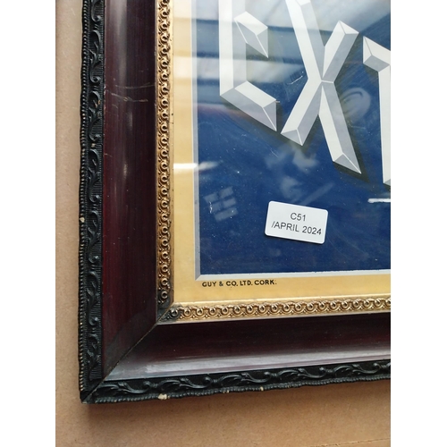 92 - Murphy's Extra Stout framed advertising showcard. {71 cm H x 59 cm W}.