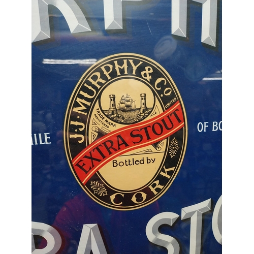 92 - Murphy's Extra Stout framed advertising showcard. {71 cm H x 59 cm W}.