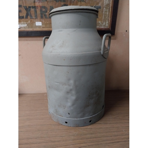 948 - Early 20th C. Metal creamery can {54 cm H x 30 cm Dia.}.