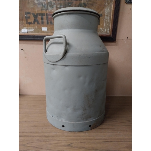 948 - Early 20th C. Metal creamery can {54 cm H x 30 cm Dia.}.