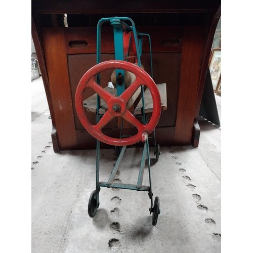 956 - 1950's Triang Child's Wringer. {48 cm H x 40 cm W x 20 cm D}.