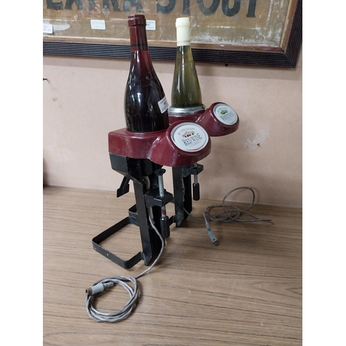 960 - Two 20th C. wine by the glass bar pulls. {52 cm H x 10 cm W x 22 cm W}.