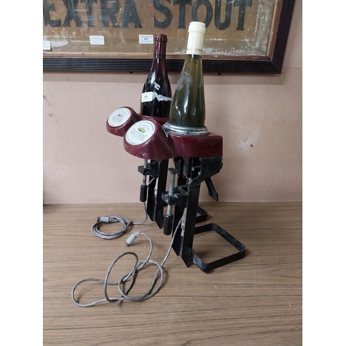 960 - Two 20th C. wine by the glass bar pulls. {52 cm H x 10 cm W x 22 cm W}.