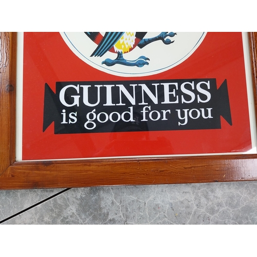 963 - Framed Guinness Is Good for You Toucan advertising print. {58 cm H x 48 cm W}.