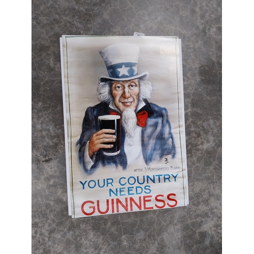 967 - Guinness advertising poster Mounted on Board 