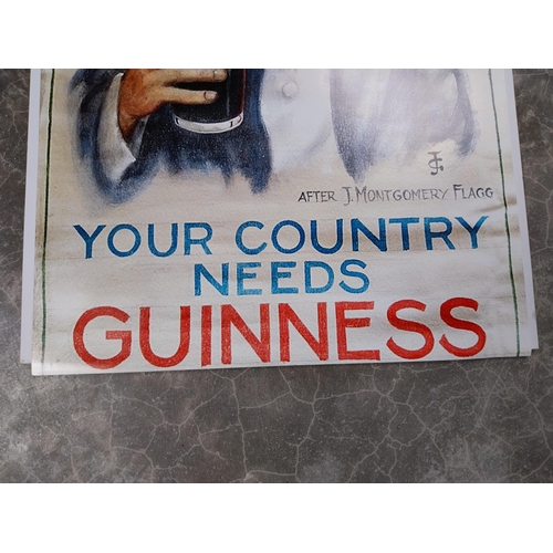 967 - Guinness advertising poster Mounted on Board 