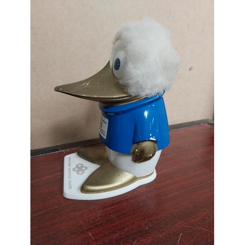 982 - Trustee Savings Bank money box in form of a Duck. {16 cm H x 9 cm W  x 12 cm D}.