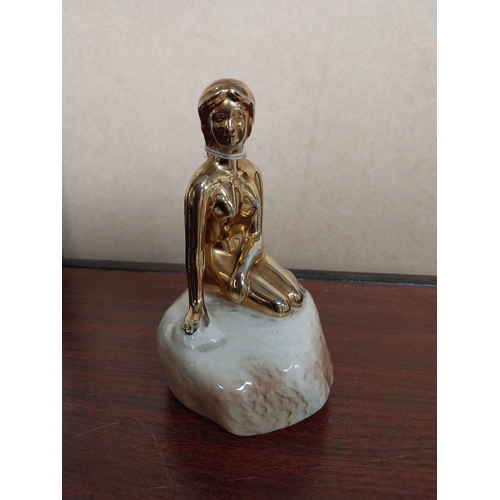 990 - Carlsberg advertising figure. {16 cm H x 5 cm W x 8 cm D}.