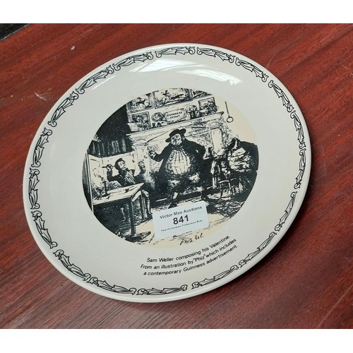 841 - Sam Weller Wade Pottery Guinness plate. {20 cm Dia.}