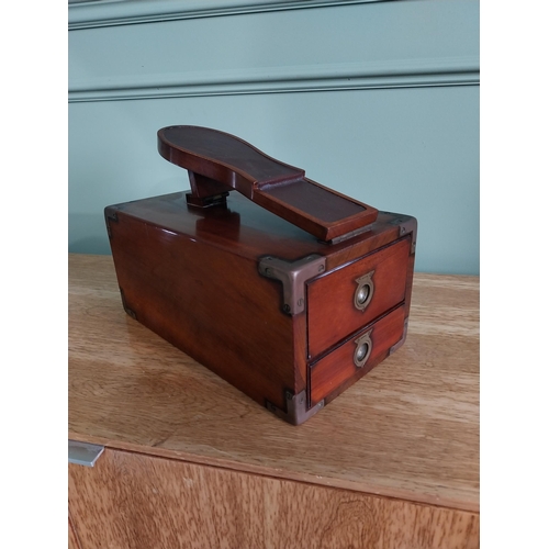 17 - Good quality mahogany Starbay living the legend furniture and accessories shoe shine box in the camp... 