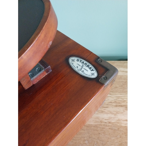 17 - Good quality mahogany Starbay living the legend furniture and accessories shoe shine box in the camp... 