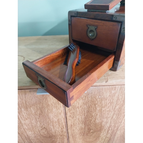 17 - Good quality mahogany Starbay living the legend furniture and accessories shoe shine box in the camp... 