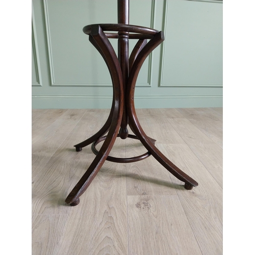 204 - Vintage bentwood hat and coat stand {190 cm H x 70 cm Dia.}.