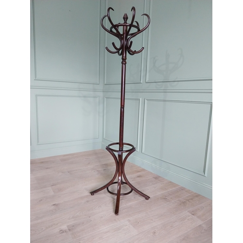 204 - Vintage bentwood hat and coat stand {190 cm H x 70 cm Dia.}.