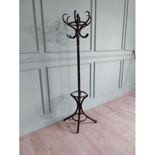 204 - Vintage bentwood hat and coat stand {190 cm H x 70 cm Dia.}.