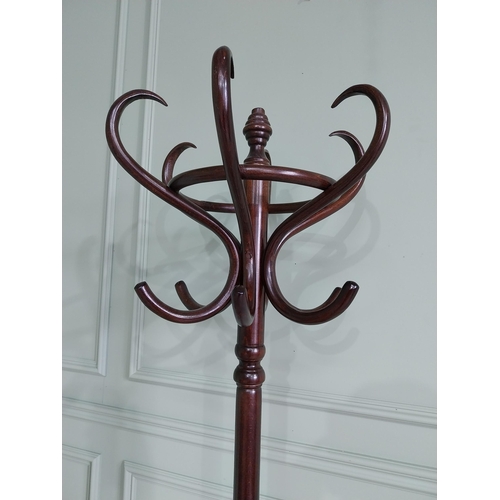 204 - Vintage bentwood hat and coat stand {190 cm H x 70 cm Dia.}.