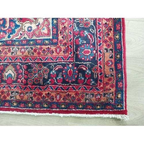 208 - Decorative Persian carpet square {300 cm L x 195 cm W}.