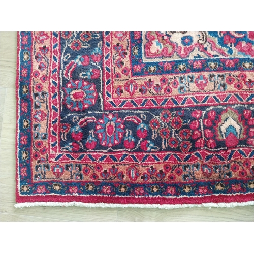 208 - Decorative Persian carpet square {300 cm L x 195 cm W}.