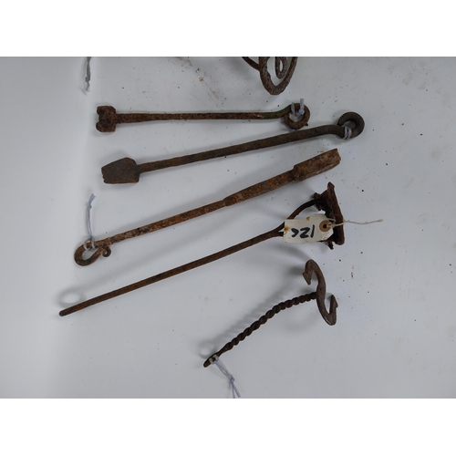 215 - Collection of 19th C. wrought iron branding irons.