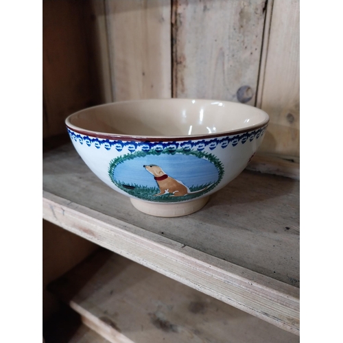 245 - Collection of six Nicholas Mosse Pottery - Sugar bowl, Porridge bowl, Tea plate, Mixing bowl, Teapot... 