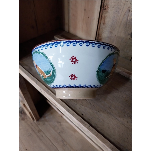 245 - Collection of six Nicholas Mosse Pottery - Sugar bowl, Porridge bowl, Tea plate, Mixing bowl, Teapot... 