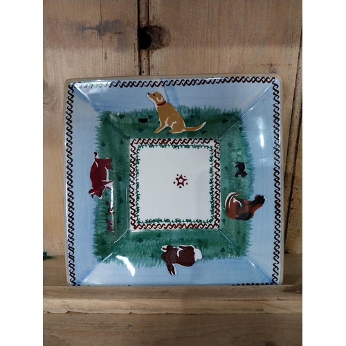 245 - Collection of six Nicholas Mosse Pottery - Sugar bowl, Porridge bowl, Tea plate, Mixing bowl, Teapot... 