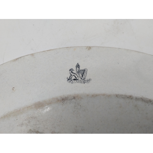 265 - First period Belleek platter {28 cm H x 35 cm W}.