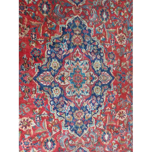 277 - Decorative Persian carpet square {385 cm L x 292 cm W}.