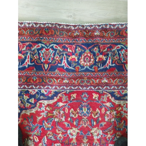 277 - Decorative Persian carpet square {385 cm L x 292 cm W}.