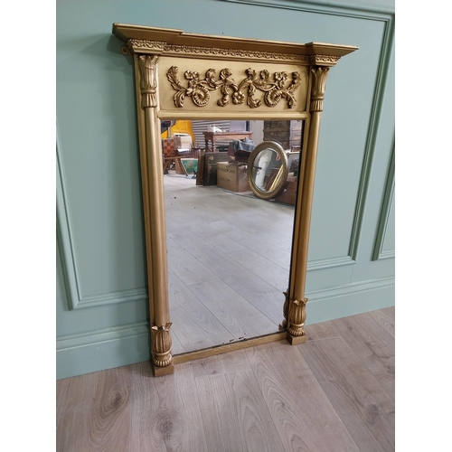 309 - Regency gilt pier mirror {96 cm H x 64 cm W}.