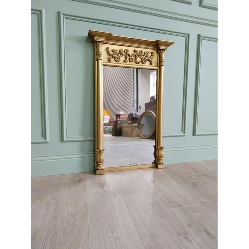 309 - Regency gilt pier mirror {96 cm H x 64 cm W}.