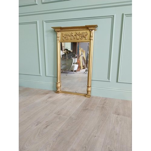 309 - Regency gilt pier mirror {96 cm H x 64 cm W}.