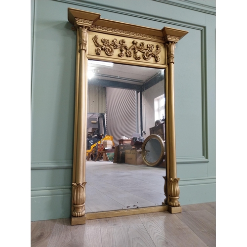 309 - Regency gilt pier mirror {96 cm H x 64 cm W}.