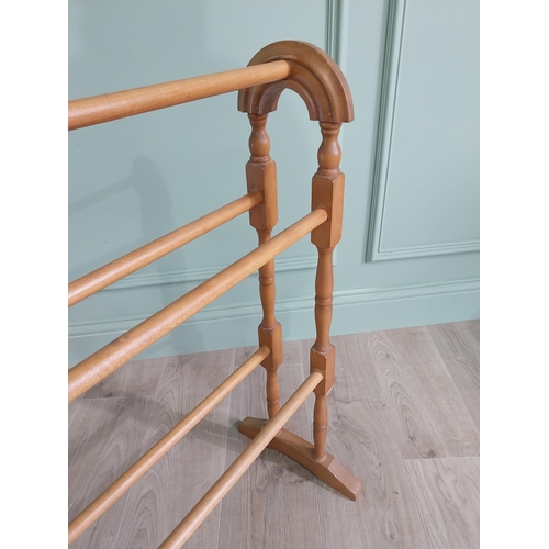 322 - Pine towel rail in the Victorian style.