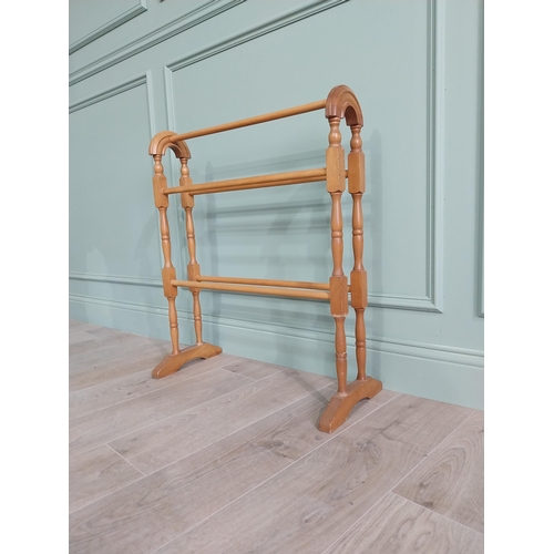 322 - Pine towel rail in the Victorian style.