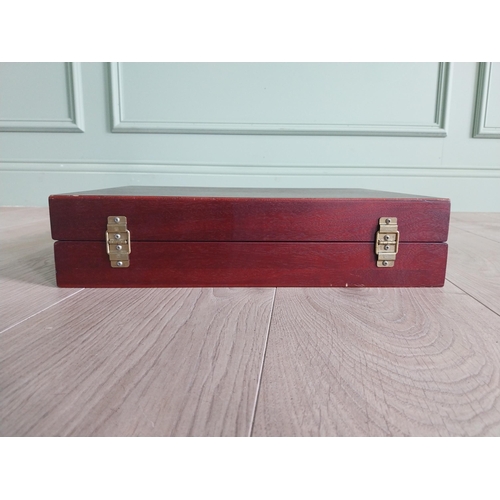 333 - Good quality canteen of Newbridge silver plated cutlery {9 cm H x 39 cm W x 29 cm D}.