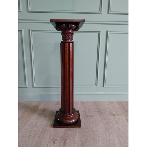 433 - Good quality mahogany jardini�re stand {107 cm H x 30 cm W x 30 cm D}.